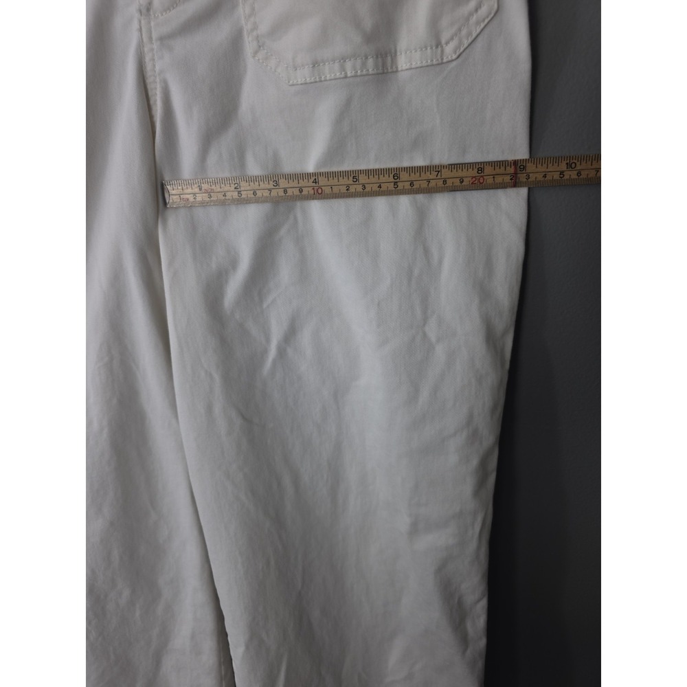 Sonoma Pants Womens Khaki Sailor Cropped Size 10 White/Ivory 30x25 High Waist - Picture 7 of 13